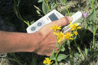 imagen de medición con equipos de campo