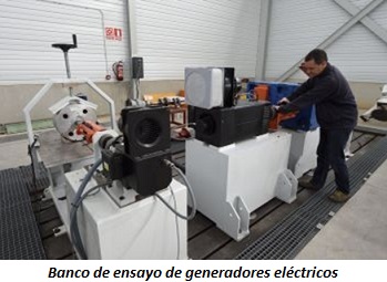 Banco de ensayo de generadores eléctricos