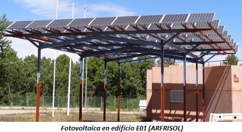 Fotovoltaica en edificio E01 (ARFRISOL) Fotovoltaica en edificio E01 (ARFRISOL)