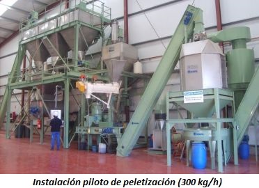 imagen de instalación de peletización 300 kg-hora
