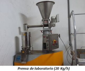 imagen de prensa de laboratorio 20 kg-hora