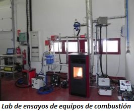 Laboratorio de ensayos de equipos de combustión