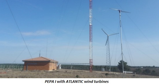 photo of PEPA I with ATLANTIC wind turbines