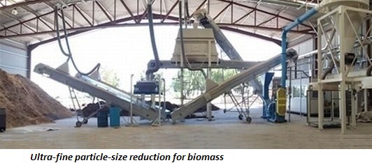 photo 2 of ultra-fine particle-size reduction for biomass