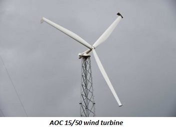 photo of AOC 15/50 wind turbine