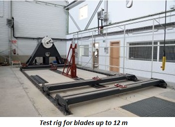 photo of test rig for blades up to 12 m
