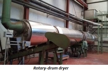 photo of rotary-drum dryer