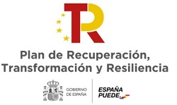 logo del plan de recuperación, transformación y resiliencia