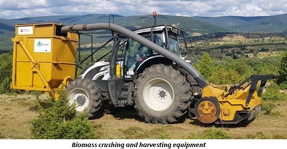 image of crushing and harvesting equipment