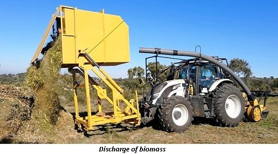 image of discharge of biomass