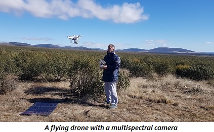 image of flight of dron