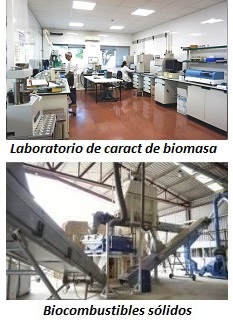 Imagen de caracterización de biomasa y preparación de biocombustibles sólidos