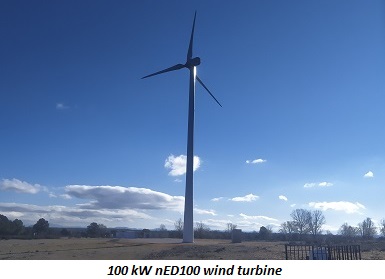 Image of 100 kW nED100 wind turbine