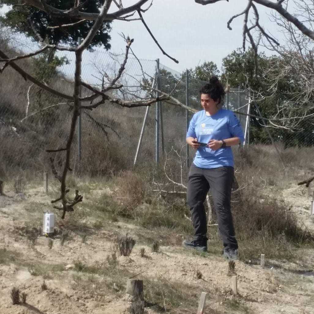 Rocío García en el campo