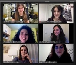 11Feb 2021. Ponentes de la actividad "Científicas como tu". Rocío García es de la CoReS