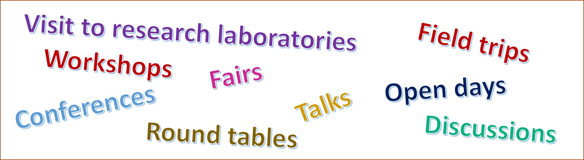 We participate in events
